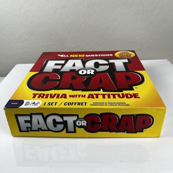2011 Fact or Crap Board Game Family Game Trivia with Attitude, English Ages 12+ - Picture 16 of 16